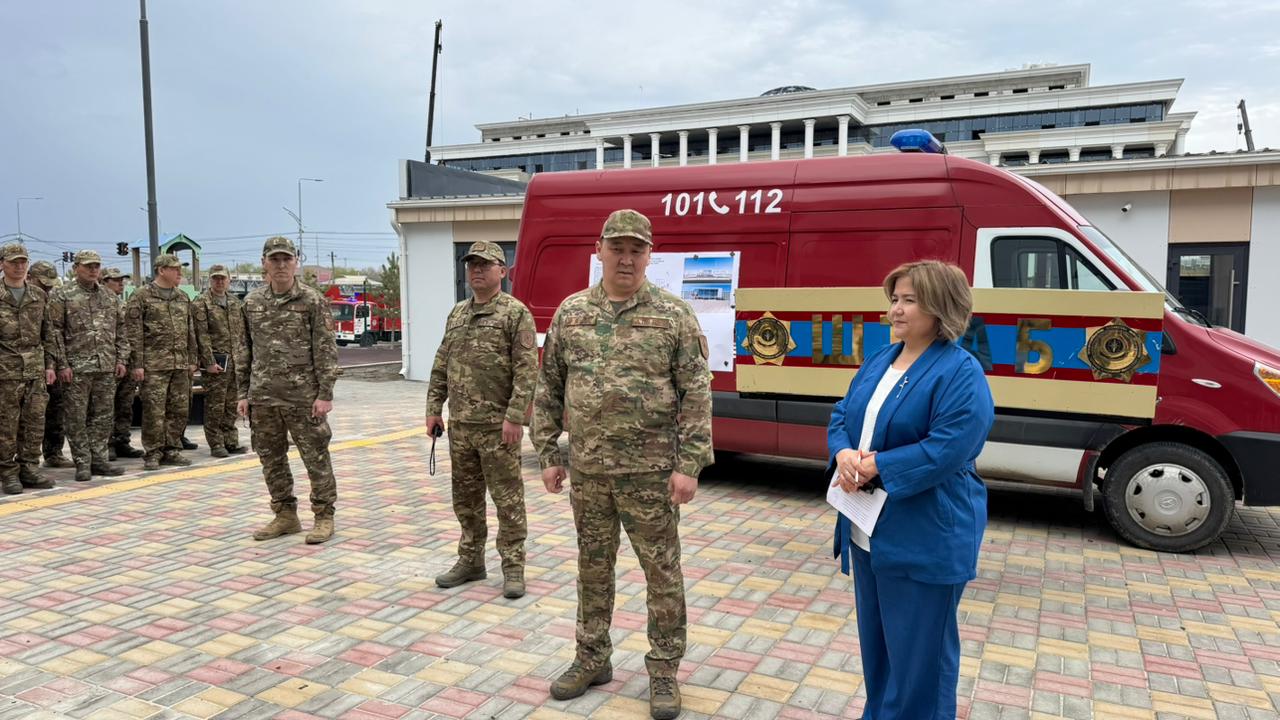 Атырау қаласында Дінмұхаммед Қонаев атындағы Binom мектеп-лицейде өрт-тактикалық оқу-жаттығу өтті