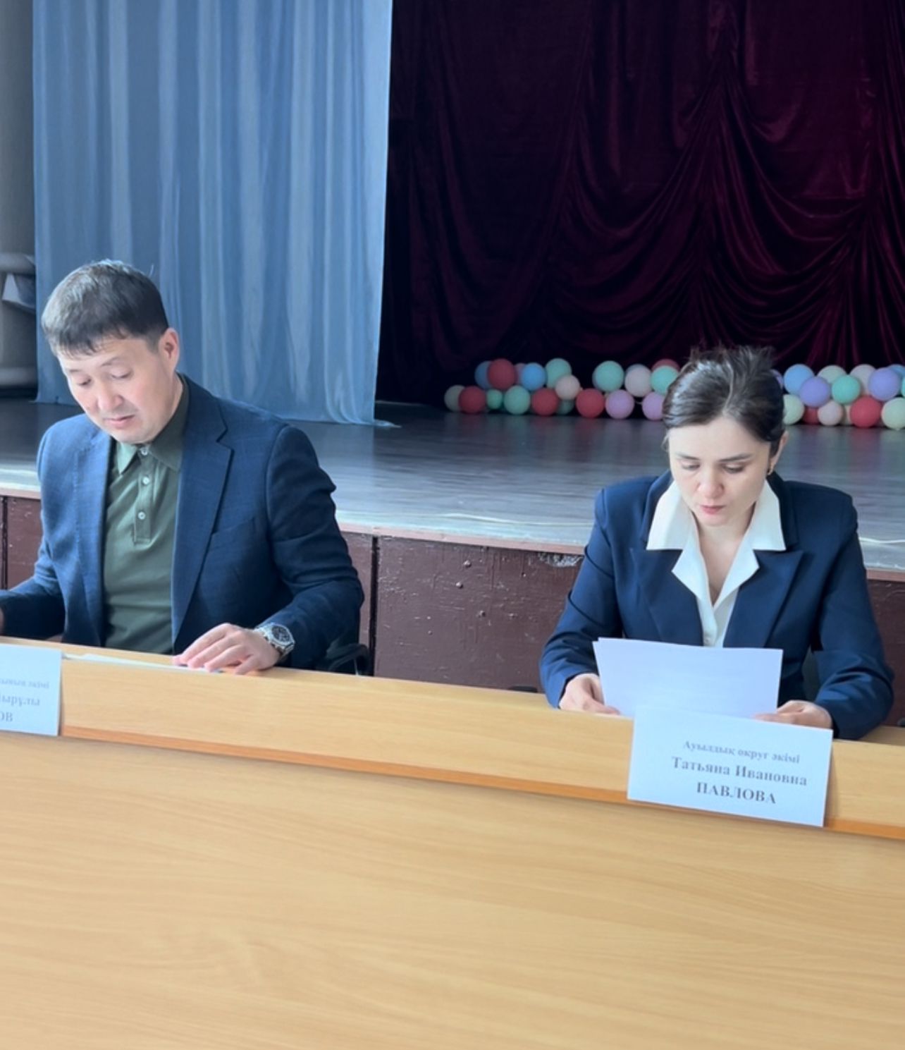 Интернационал және Ақжан ауылдық округтерінде халықпен кездесу