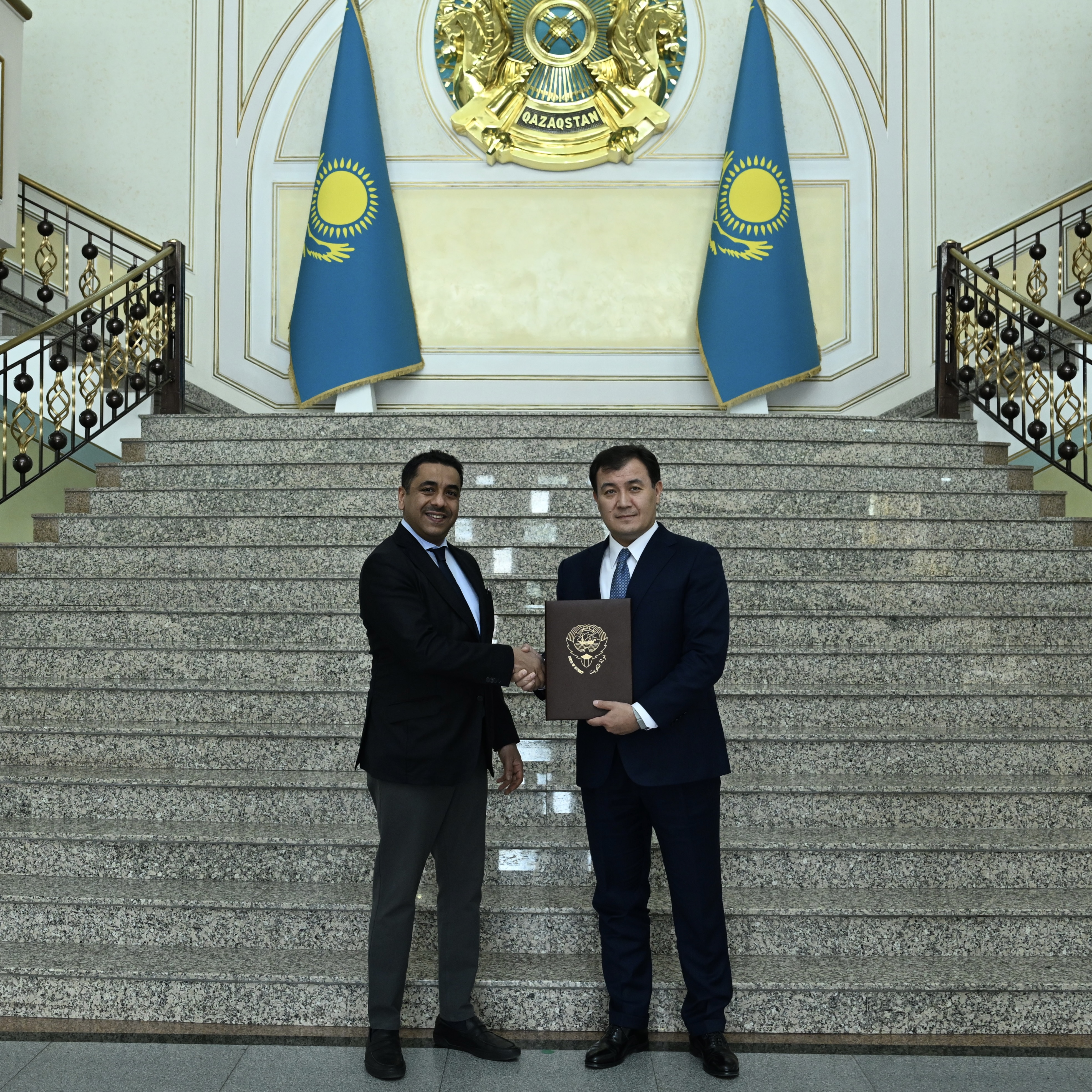 Вновь назначенный Посол Кувейта в Казахстане вручил копии верительных грамот