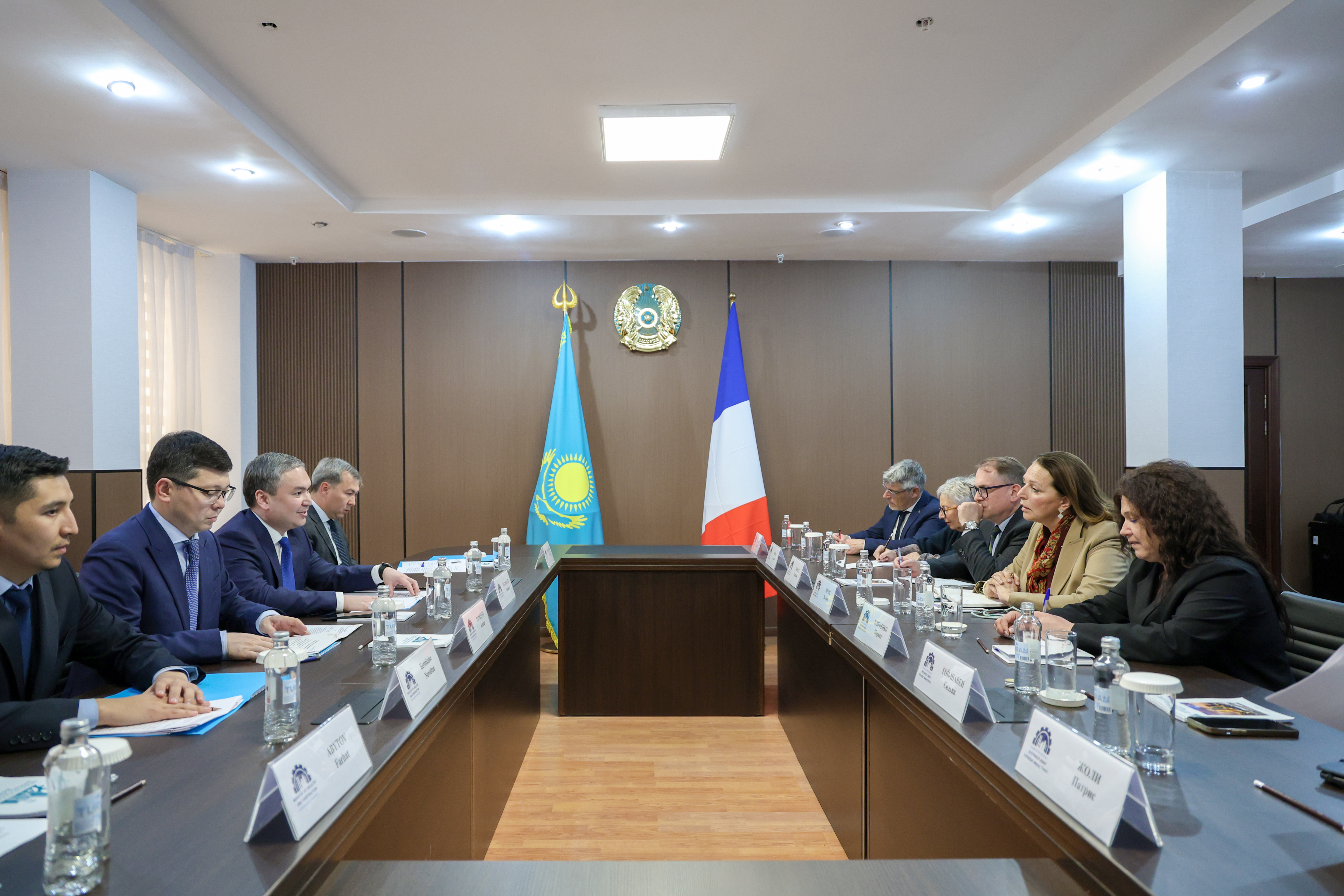 Ерсайын Нагаспаев встретился с главой парламентской делегации Франции