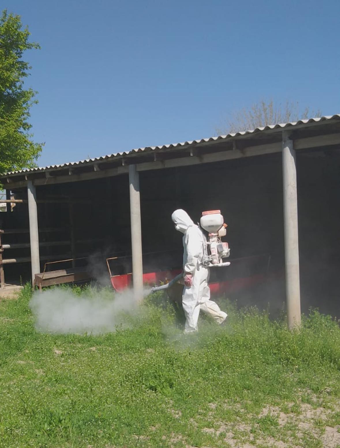 АУДАНДА ДЕЗИНФЕКЦИЯ ЖҰМЫСТАРЫ ЖАЛҒАСУДА