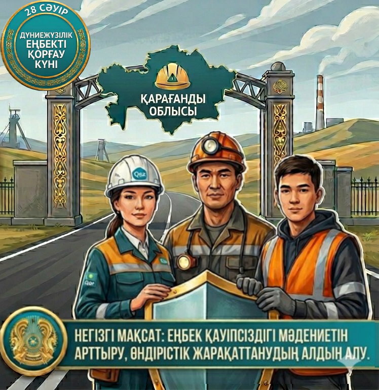 📢  28 сәуір - Дүниежүзілік еңбекті қорғау күні