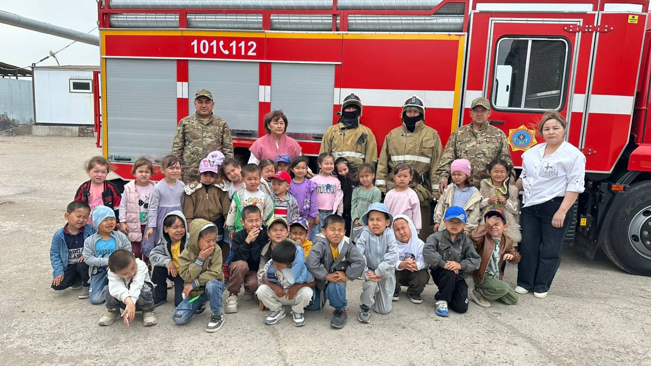 Талас ауданында өрт-тактикалық сабақ өткізілді