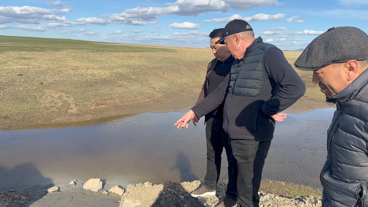 Аудан әкімі су өткізу құрылысының қалпына келтіру жұмыстарының барысымен танысты