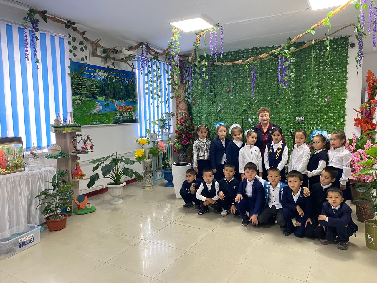 Жаңаталап орта мектебінде эко бұрыш ашылды