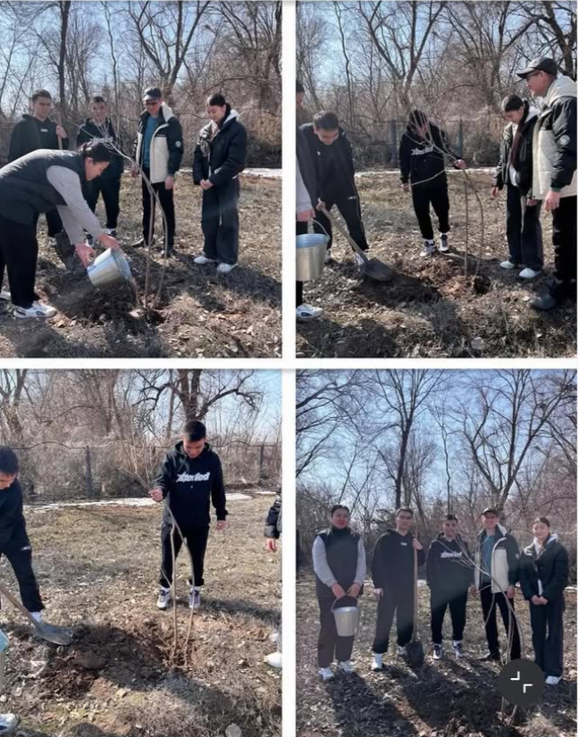 «Қамқор» жобасы аясында «Түлектердің ағаш егу» эко-челленджі өтті