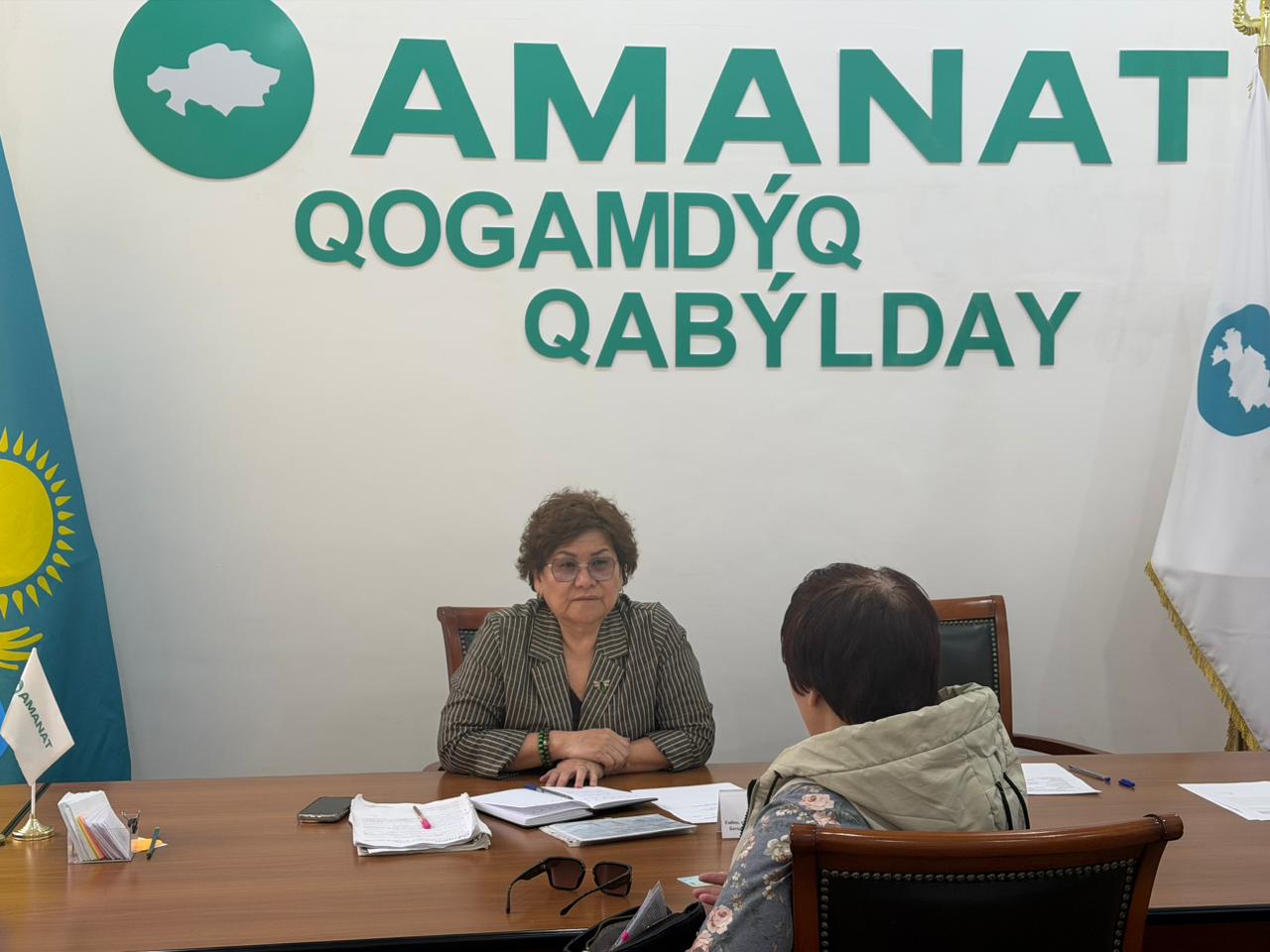 Общественный прием в филиале партии «AMANAT» по Западно-Казахстанской области