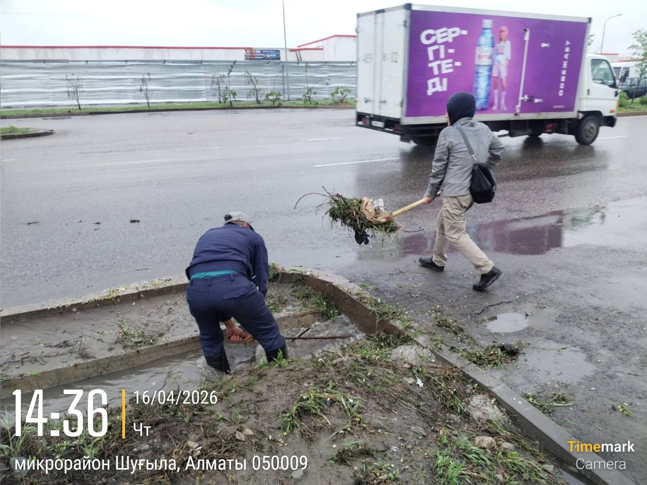 Жауын-шашынға байланысты арық желілерін тазарту жұмыстары күшейтілді