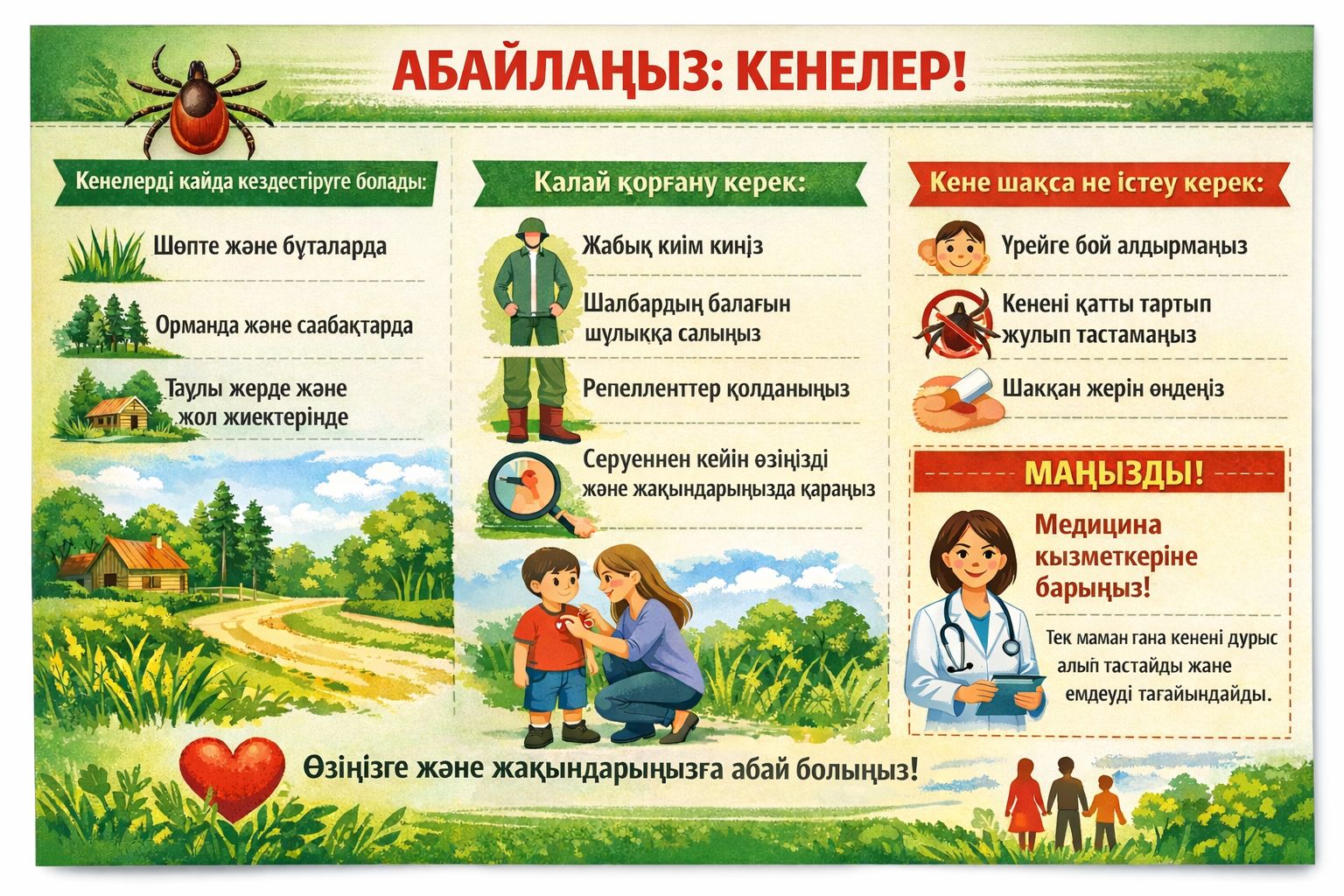 Абайлаңыз: кенелер!