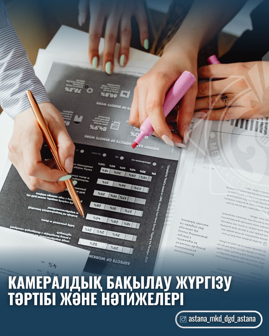 Камералдық бақылау жүргізу тəртібі жəне нəтижелері