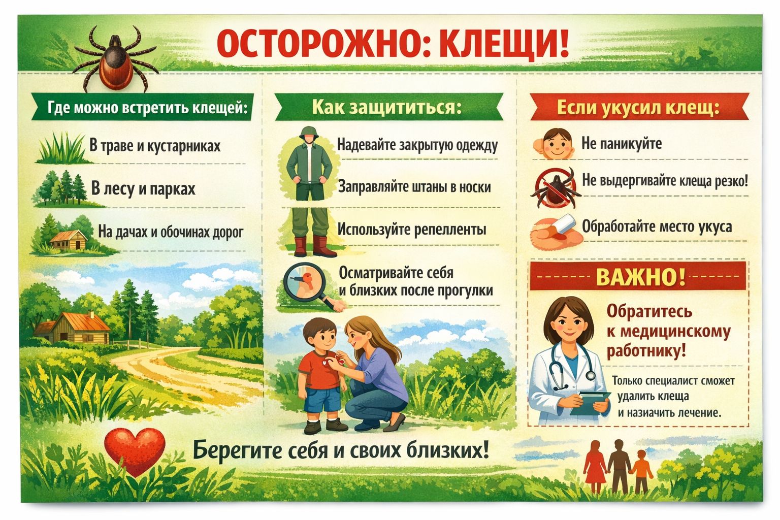 Осторожно: клещи!