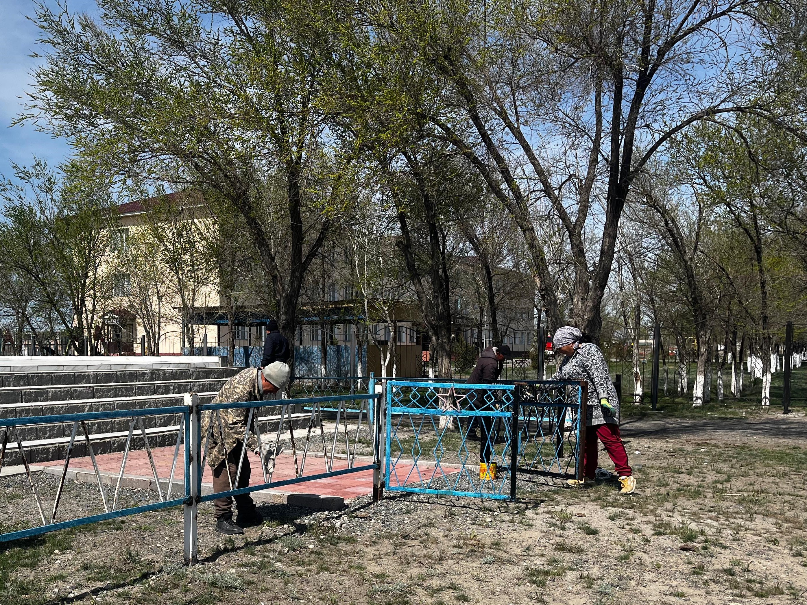 Абаттандыру жұмыстары жүргізілді