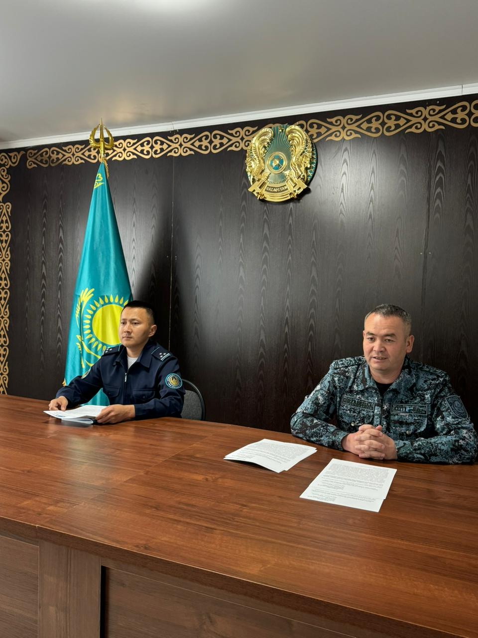 ҚАЖ қызметкерлер арасында кәсіби дайындық сабағы өтті.