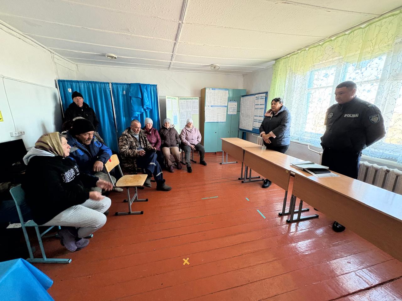 Встреча акима Тагильского сельского округа с жителями села Ермаковка