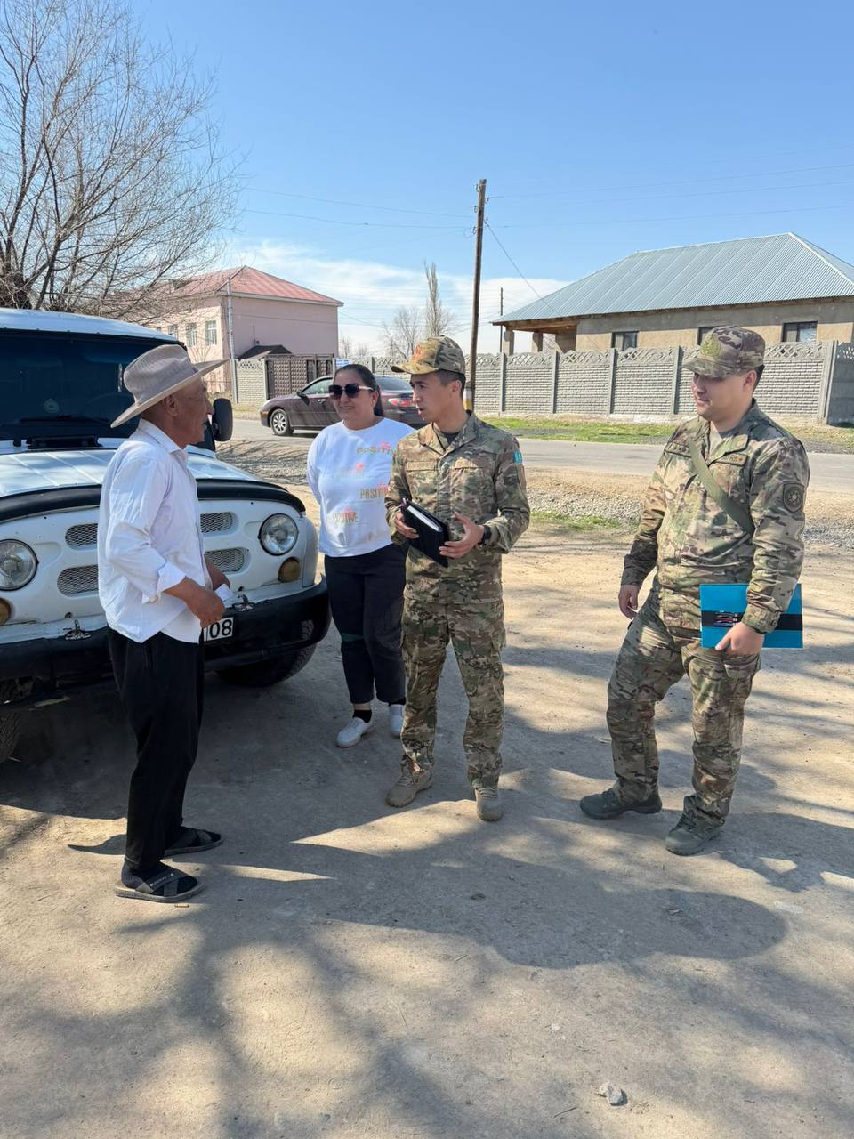 Жамбыл ауданының шекара маңындағы елді мекендерінде профилактикалық іс-шаралар өткізілді