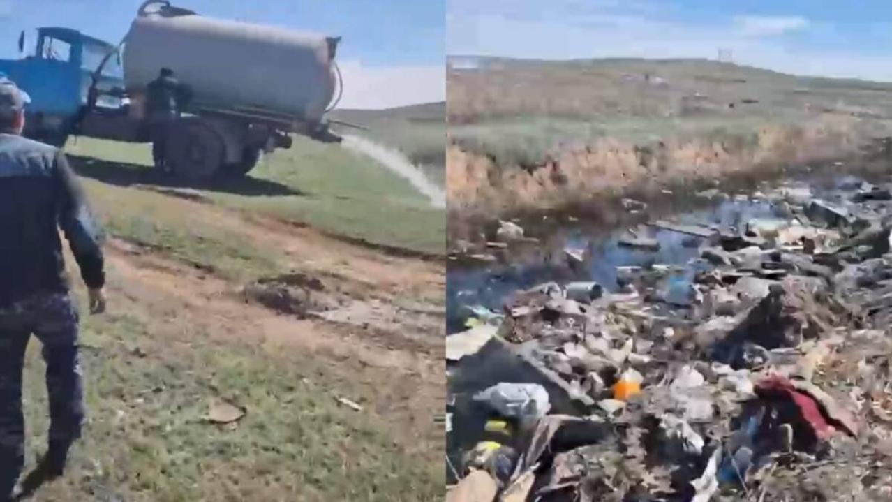 «Таза Қазақстан»: Қарағанды облысында заңсыз қоқыс орындарын анықтауға дрондар қолданылуда