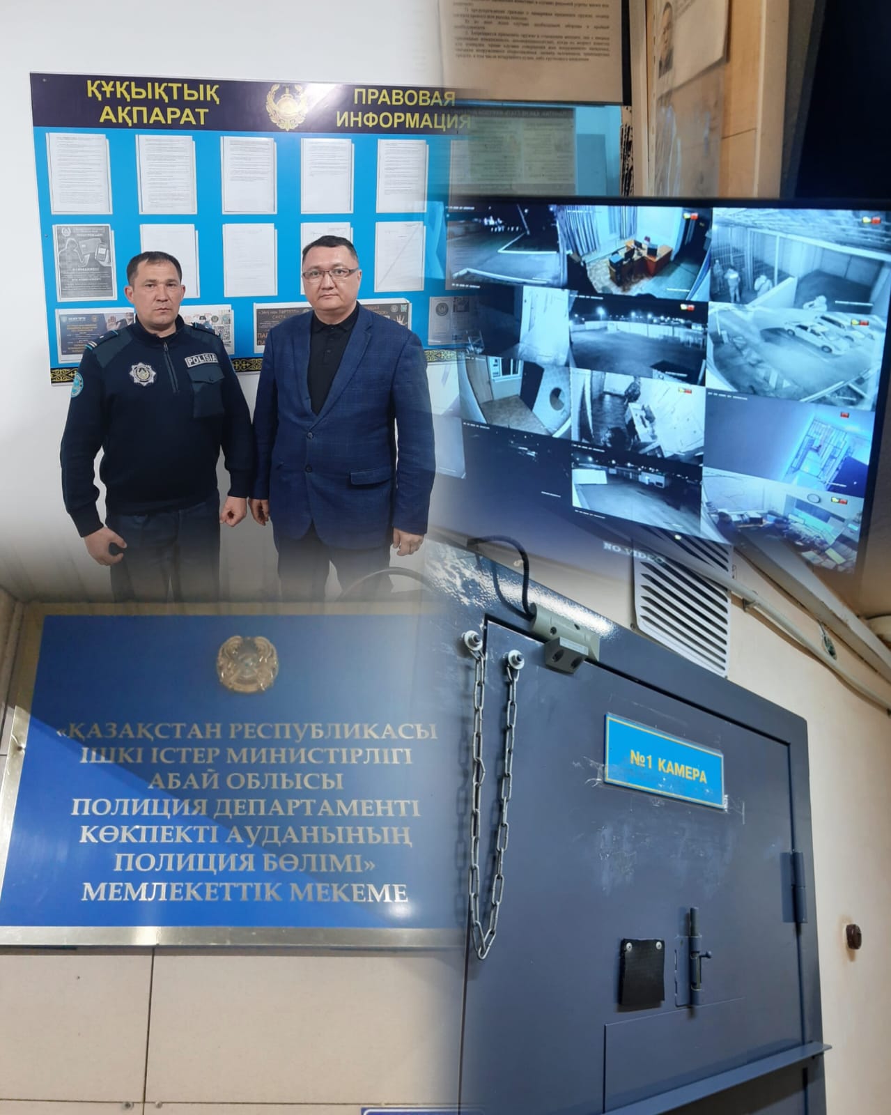 Уәкілдің өкілі Көктекті ауданының полиция бөліміне барды.