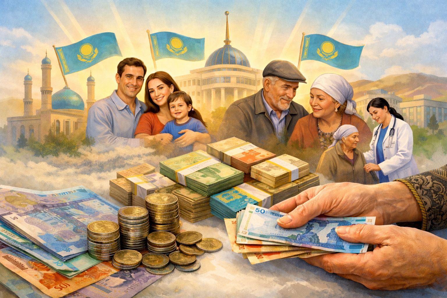 Абай облысындағы әлеуметтік төлемдер 56 млрд теңгеден асты