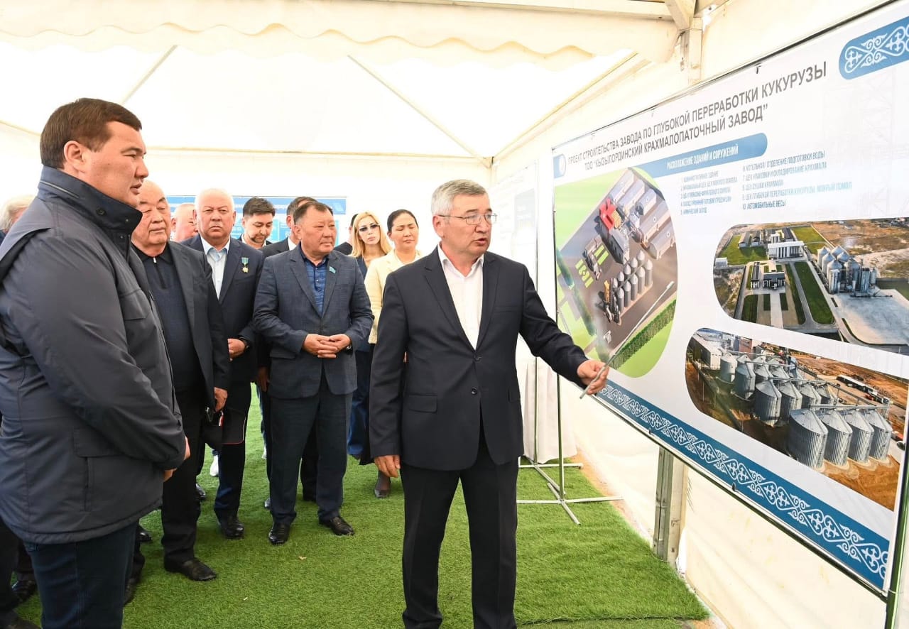 Сырдария ауданында жүгері дақылын терең өңдеу зауытының құрылысы басталды.