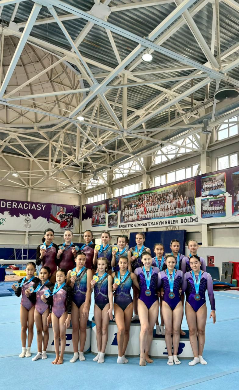 Юные гимнастки Ауэзовского района показали высокие результаты на чемпионате Республики Казахстан