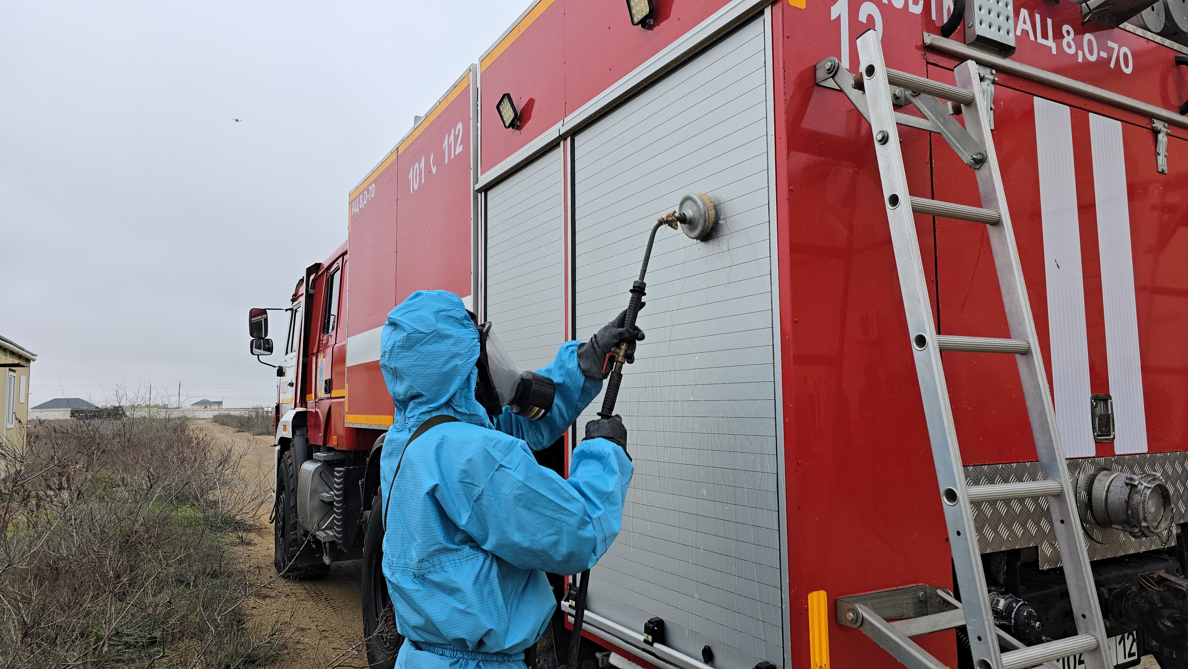 Маңғыстау облысында хлор төгілуіне байланысты төтенше жағдай бойынша оқу-жаттығу өтті