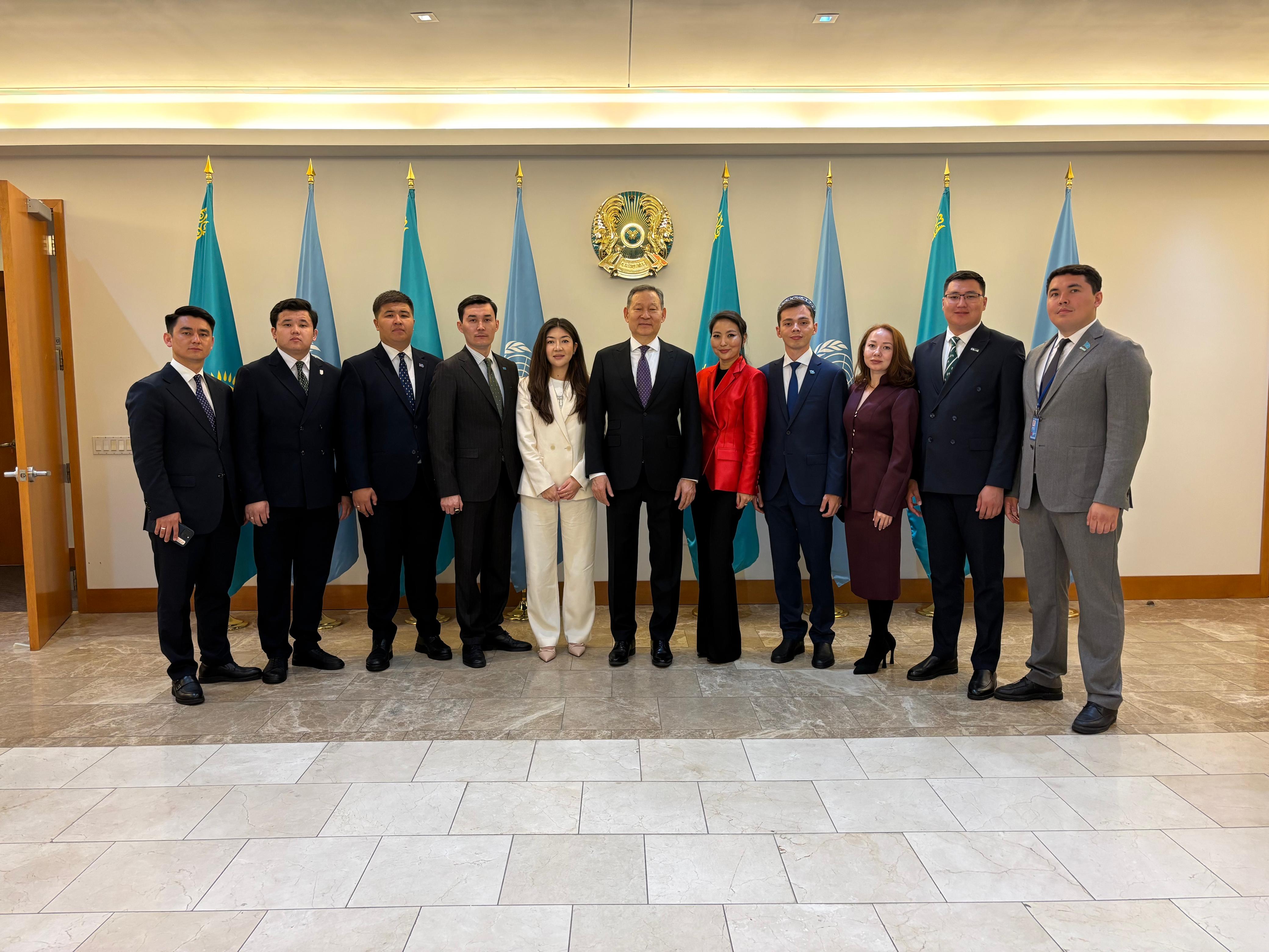 Қазақстанның жастар делегациясы БҰҰ штаб-пәтерінде өткен Жастар форумында еліміздің бастамаларын ұсынды