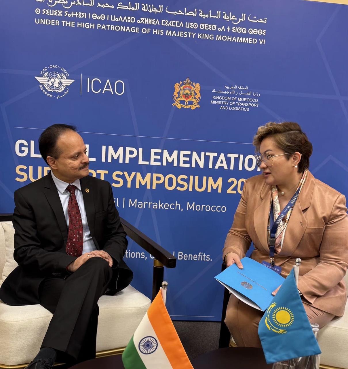 ICAO GISS-2026 аясында Үндістанмен әуе қатынасын дамыту мәселелері талқыланды