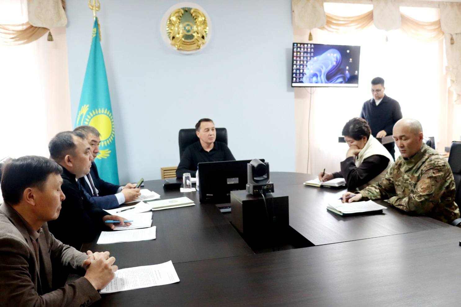 Совещание с акимом Айыртауского района