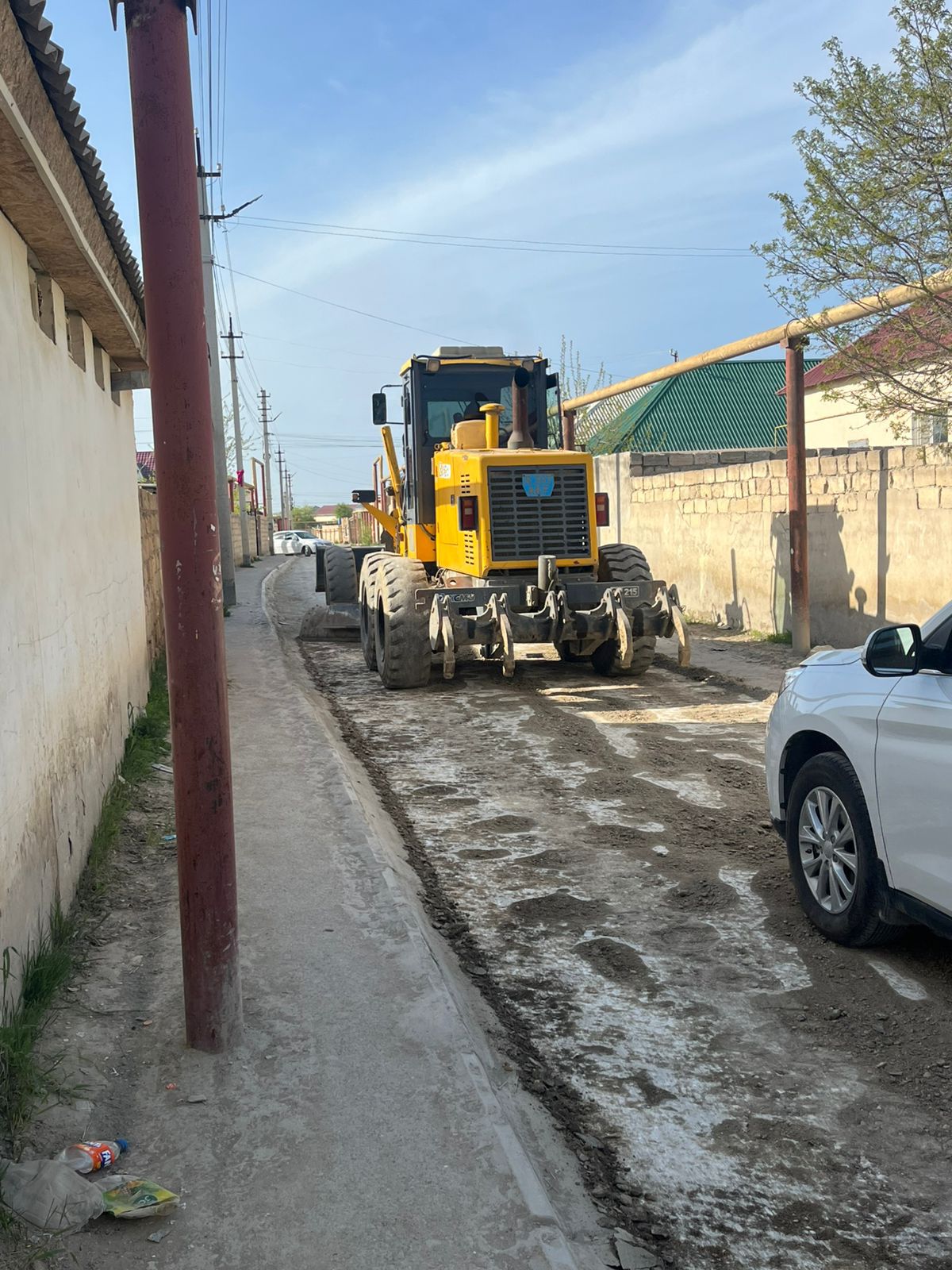 Арман тұрғын үй массиві көшелерінде тегістеу жұмыстары жүргізілді