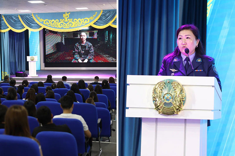 В Жамбылской области студентам показали фильмы о профилактике наркотиков и насилия