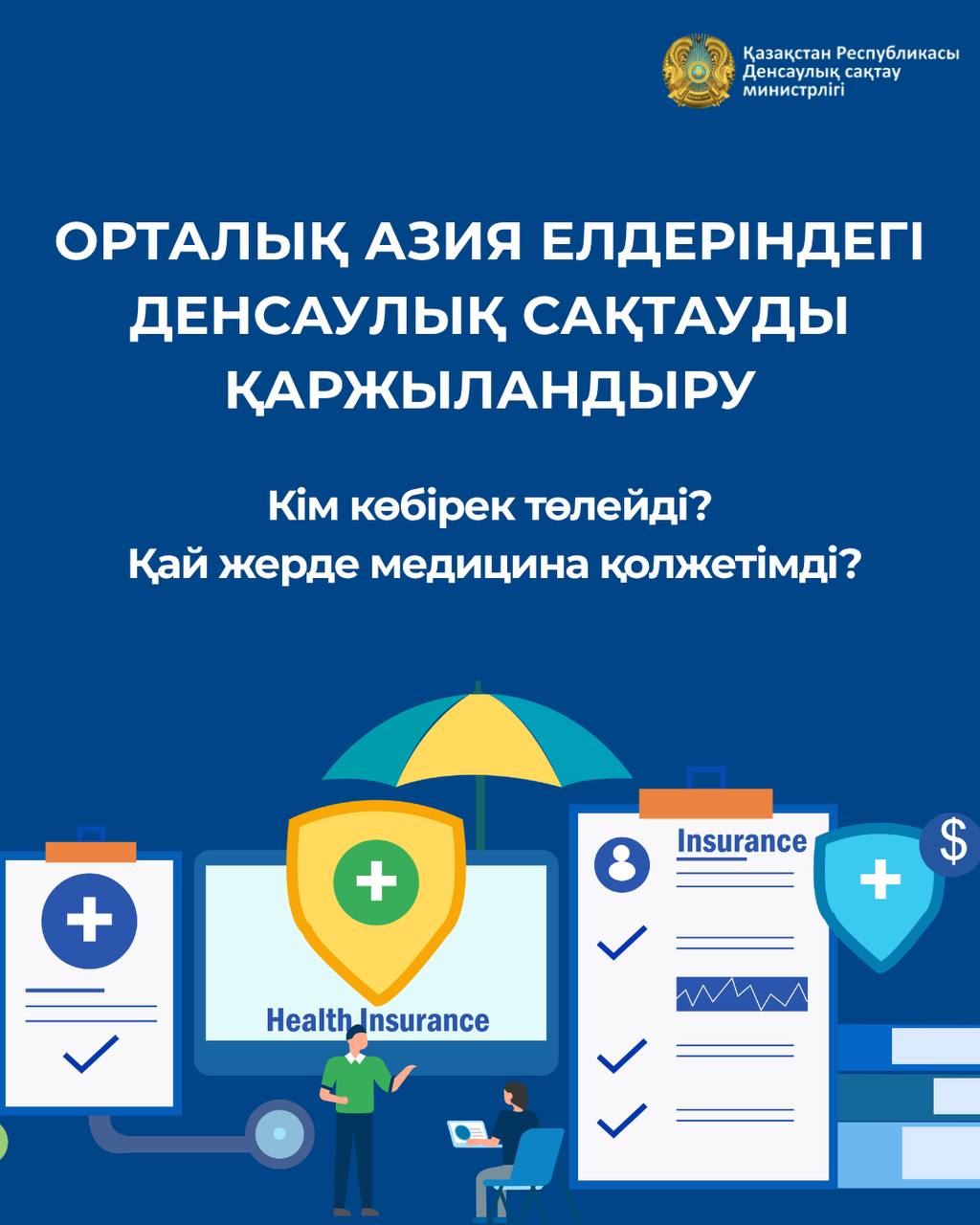 ҚАЗАҚСТАНДЫҚТАР МЕДИЦИНАҒА ОРТАЛЫҚ АЗИЯДАҒЫ КӨРШІ ЕЛДЕР ТҰРҒЫНДАРЫНА ҚАРАҒАНДА АЗ ТӨЛЕЙДІ