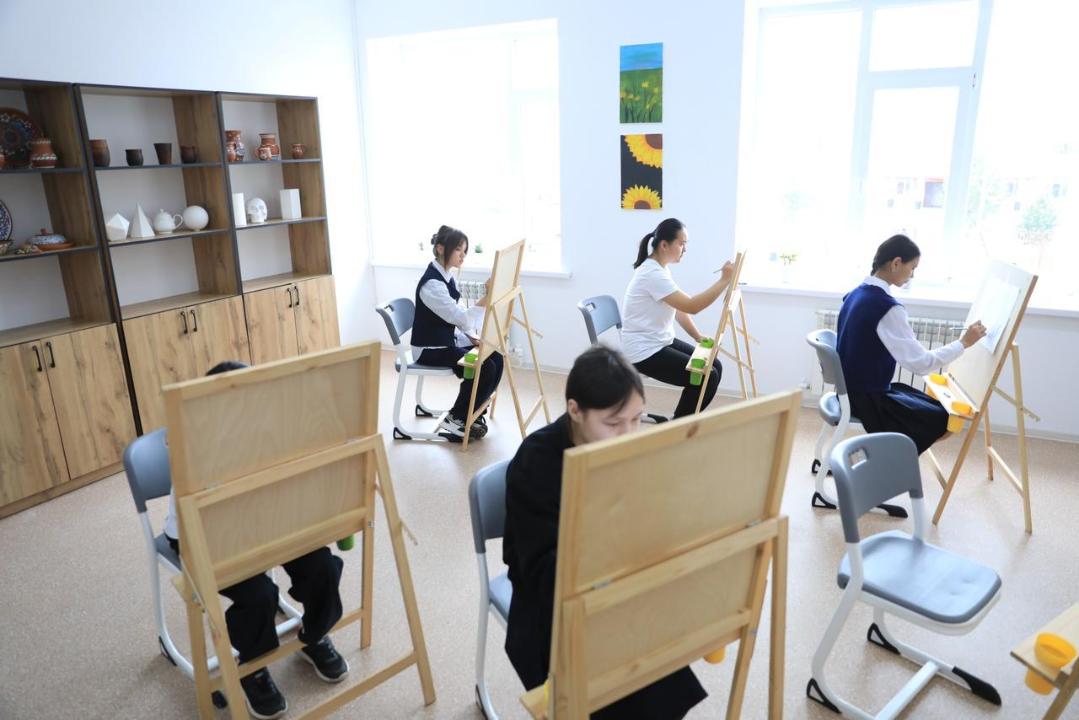 Мәртөк ауданында жаңа өнер мектебі пайдалануға берілді