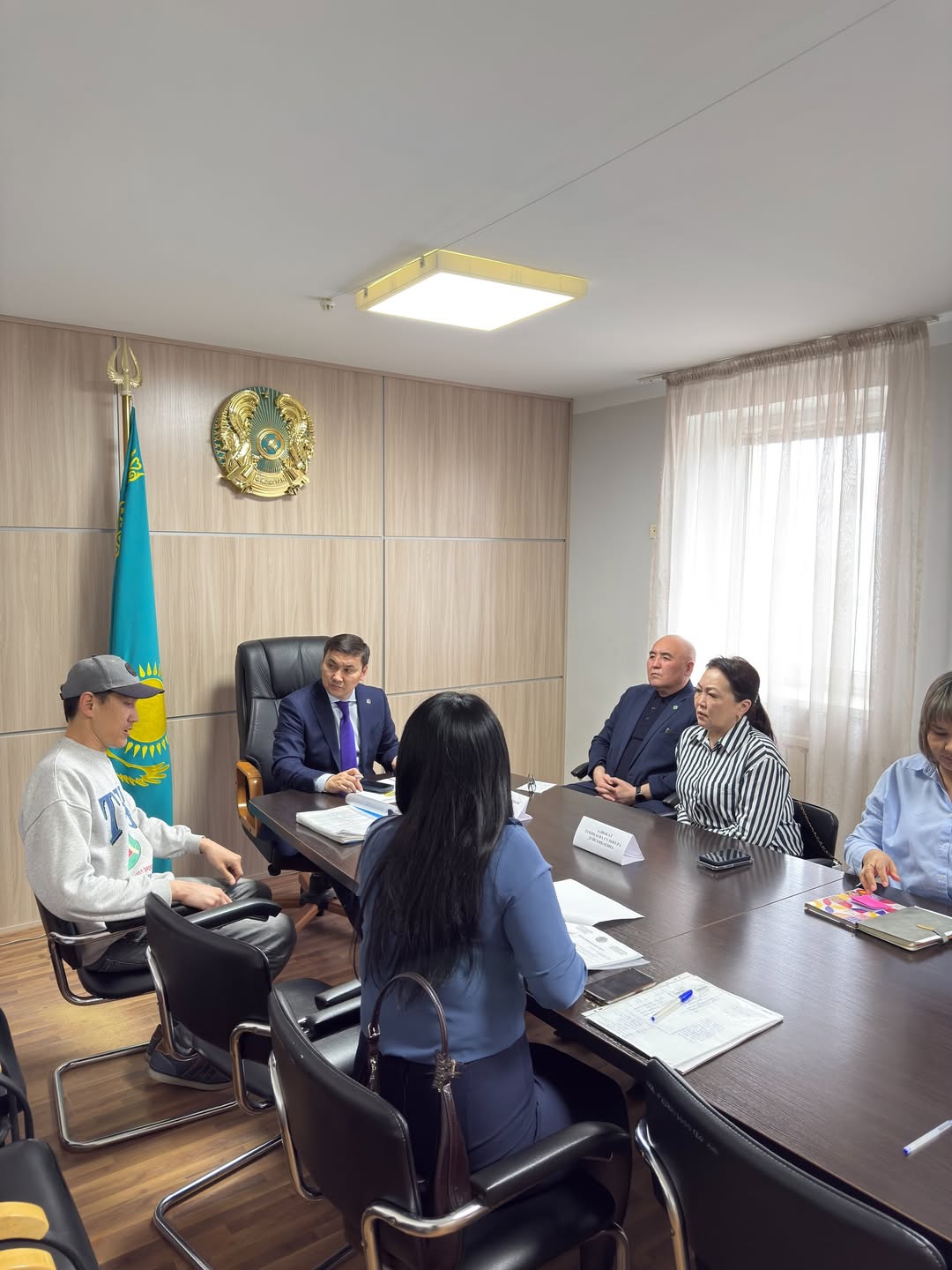 Маңғыстау облысы Әділет департаментінің басшысы А.Н.Каримов Маңғыстау облысының Адвокаттар алқасының төрағасы Б.М.Мусаевпен бірлесіп азаматтарға жеке қабылдау өткізді.