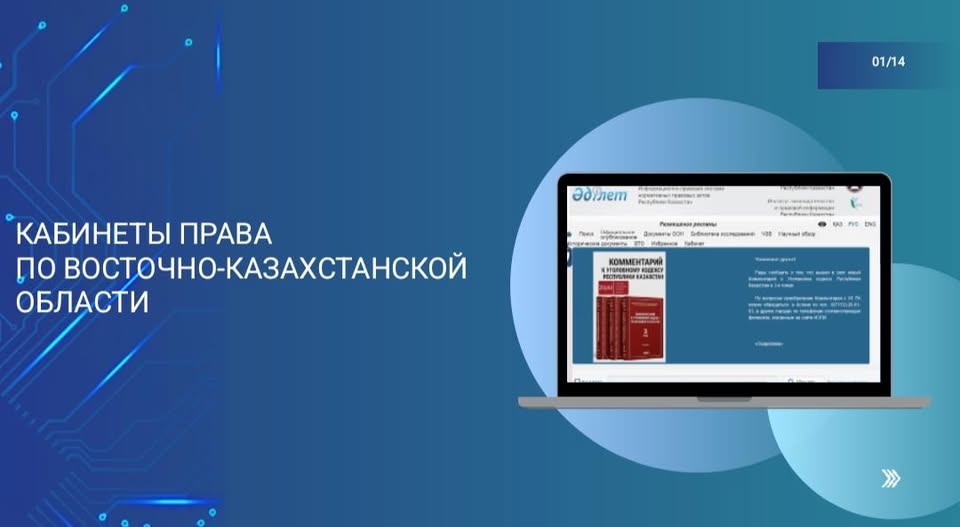 Шығыс Қазақстан облысы бойынша "Құқық кабинеттерінің" тізімі