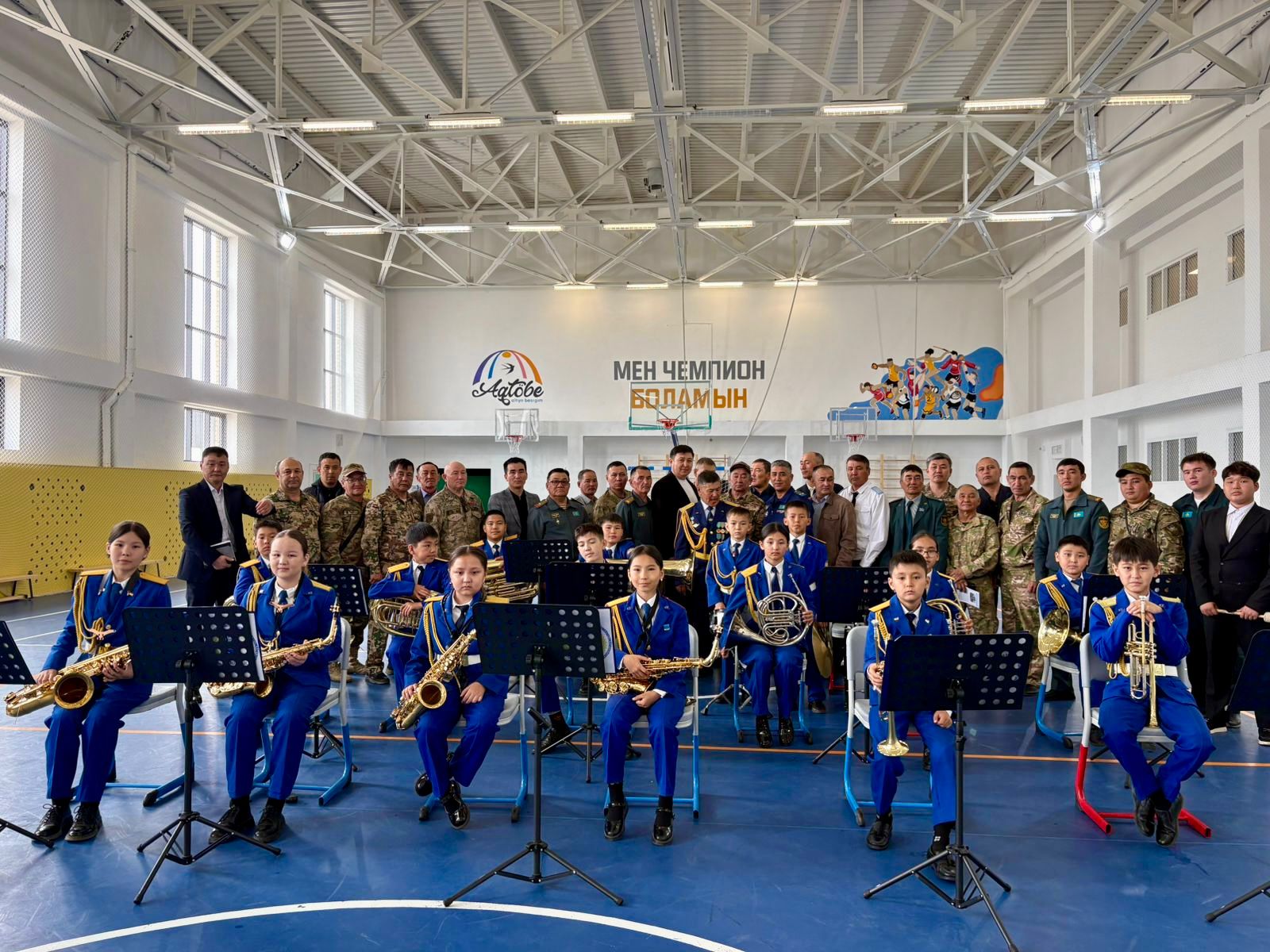 Ақтөбе облысында республикада алғаш рет «Келешек мектептері» жобасы аясында үрмелі аспаптар оркестрінің сыныбы өз жұмысын бастады.