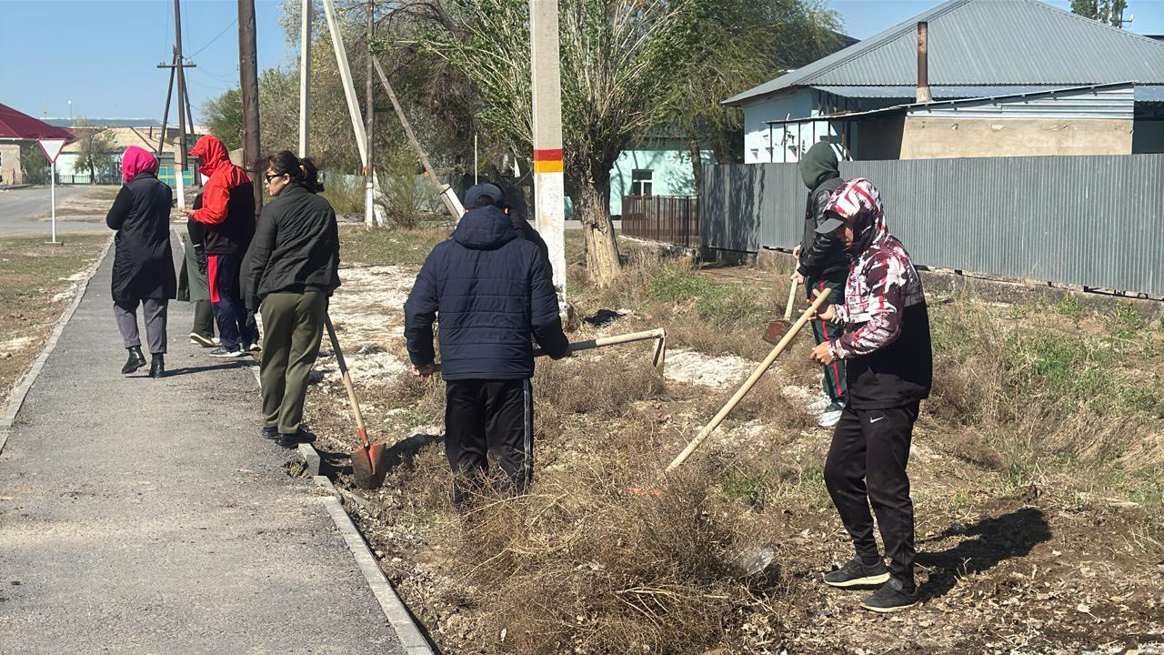 "Таза Қазақстан" экологиялық акциясы аясында сенбілік жұмыстары жүргізілді