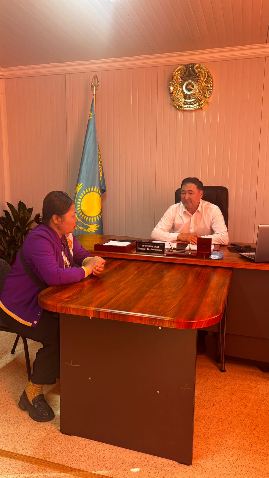 Округ әкімінің жеке қабылдауы өтті.