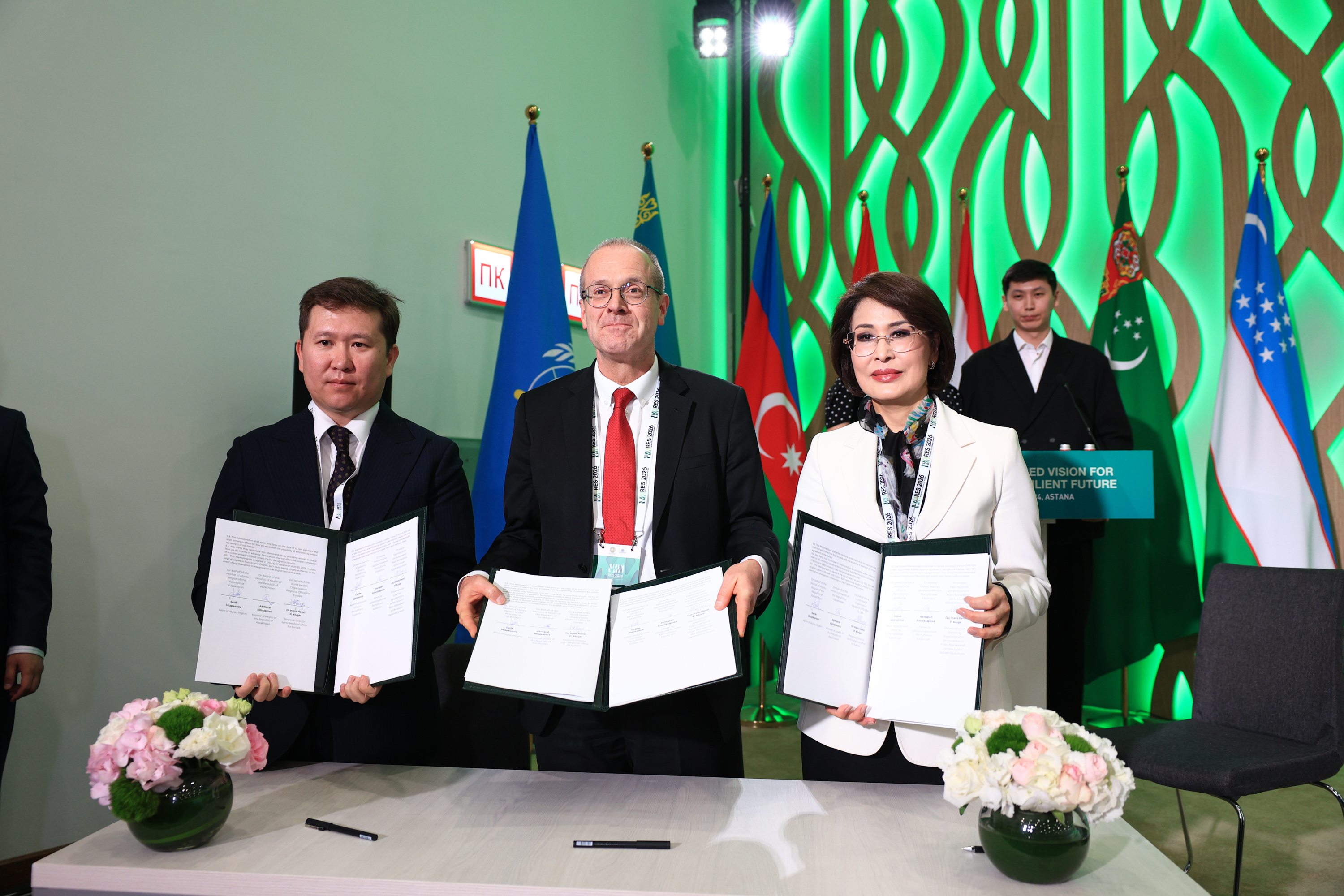 Атырау облысының әкімдігі, ҚР Денсаулық сақтау министрлігі және ДДҰ/Еуропа экология мен денсаулық саласындағы ынтымақтастық меморандумына қол қойды