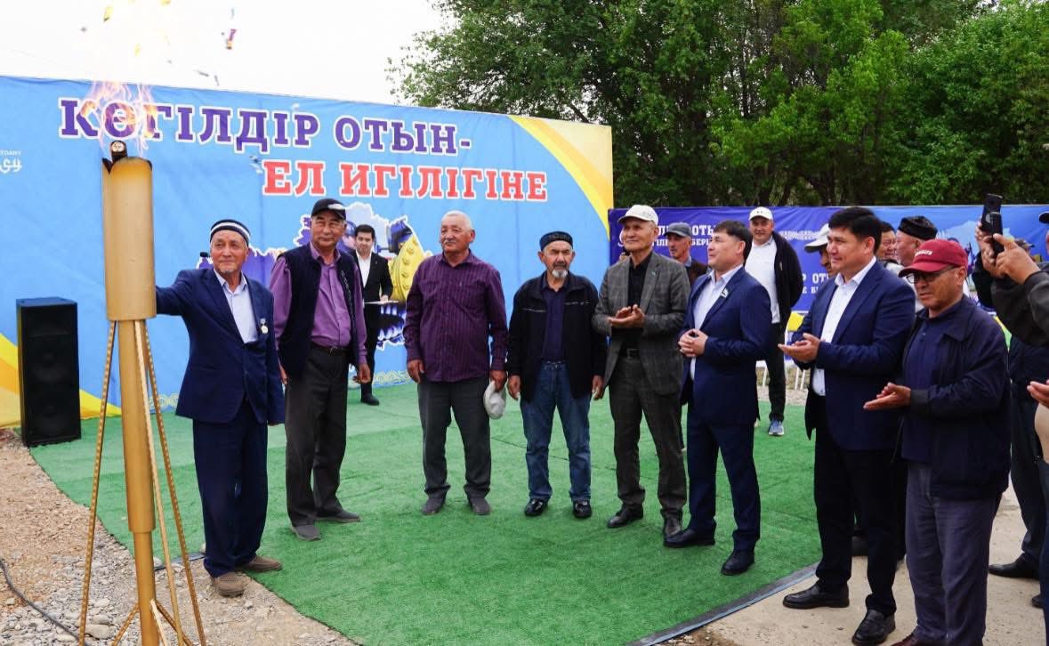 ТҮРКІСТАН: ОРДАБАСЫ АУДАНЫНДАҒЫ ЖАЙЫЛМА АУЫЛЫНА ТАБИҒИ ГАЗ БЕРІЛДІ