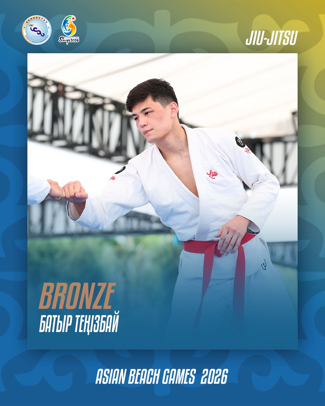 Батыр Тенизбай - бронзовый призёр VI Азиатских пляжных игр