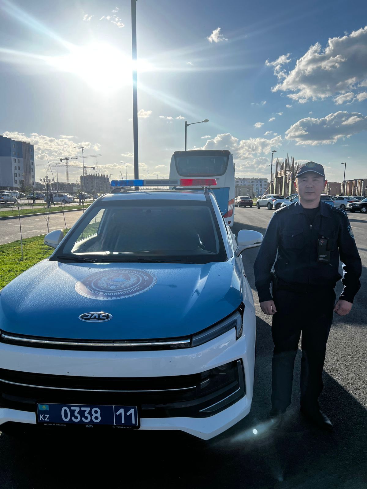 Шұғыл сәттегі шешім: Қызылордада полиция қызметкері ер адамның өмірін сақтап қалды