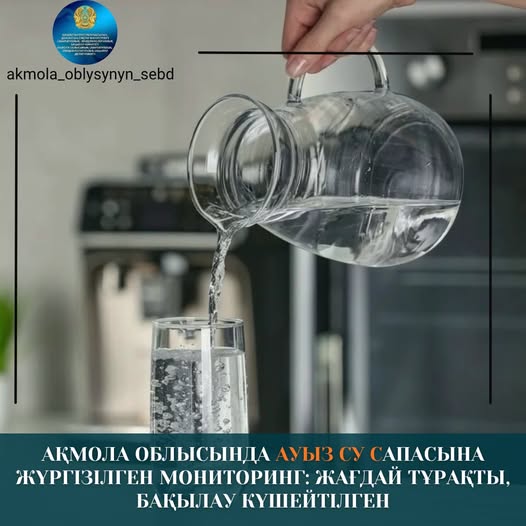 Мониторинг качества питьевой воды в Акмолинской области: ситуация стабильная, контроль усилен