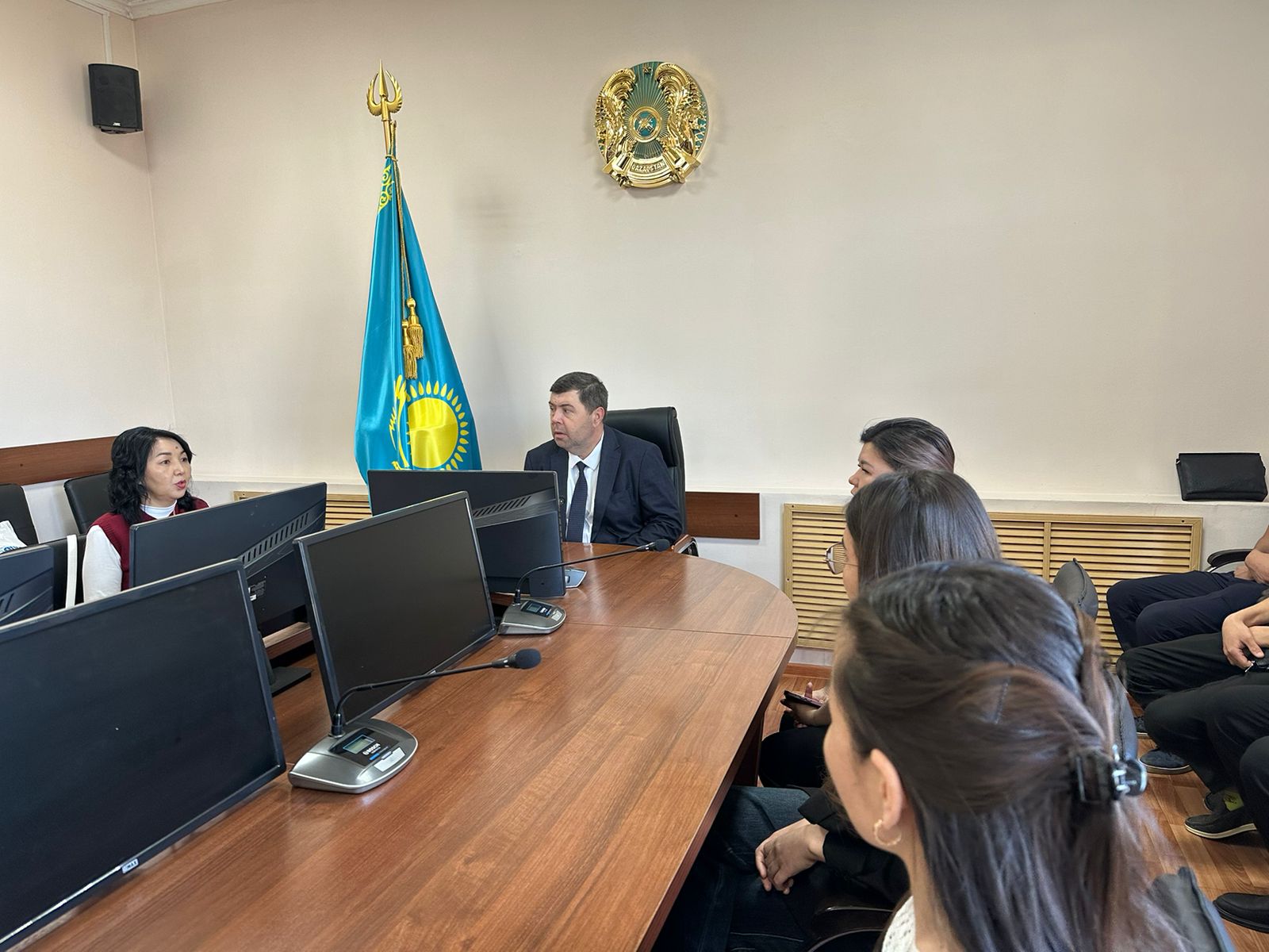 Қарағанды облысының санитариялық-эпидемиологиялық бақылау департаментінде  "Қарағанды медициналық университеті" КЕАҚ студенттерімен кездесуі өтті