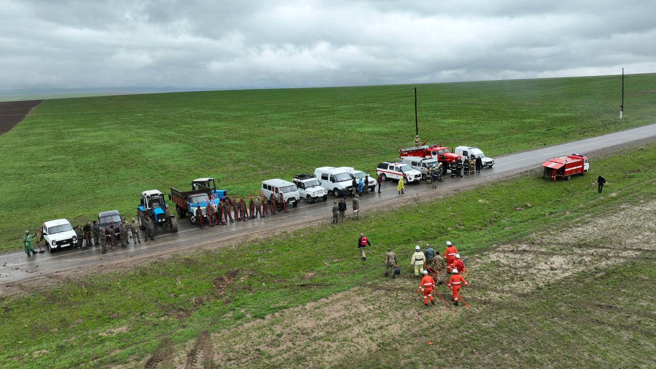 Жуалы ауданында өрт-тактикалық оқу-жаттығу өткізілді