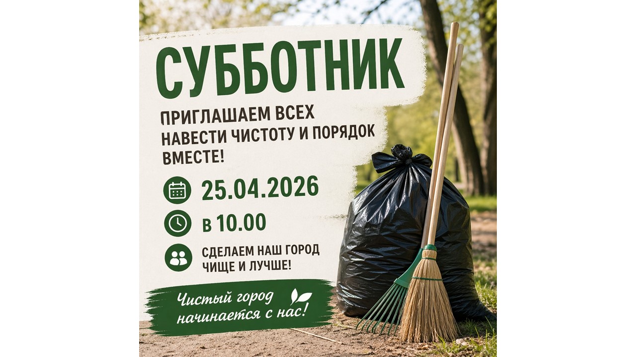 Приглашаем на субботник!&nbsp;