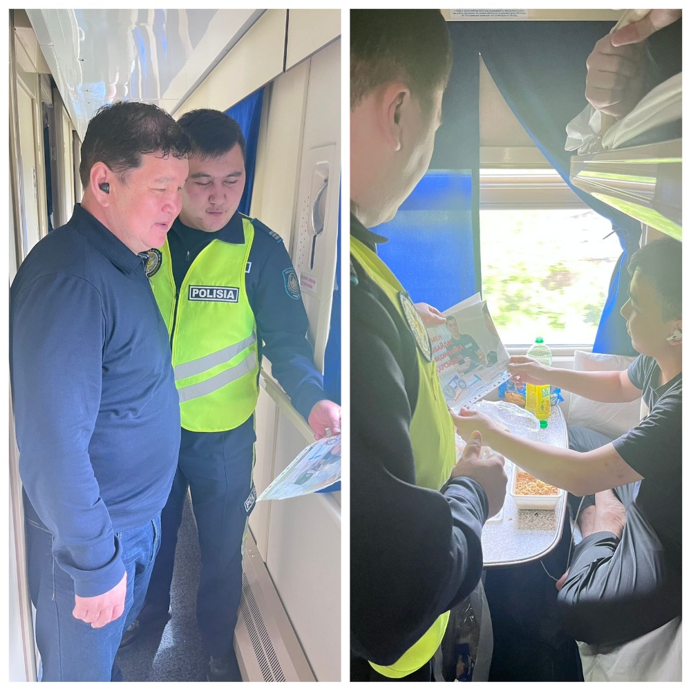 Қонаев станциясында «STOP-трафик» профилактикалық акциясы өтті