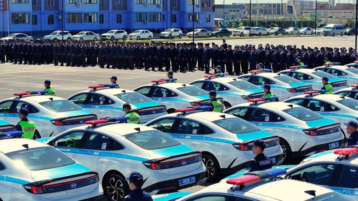 Полицейским выдали новые служебные автомобили в Кызылординской области