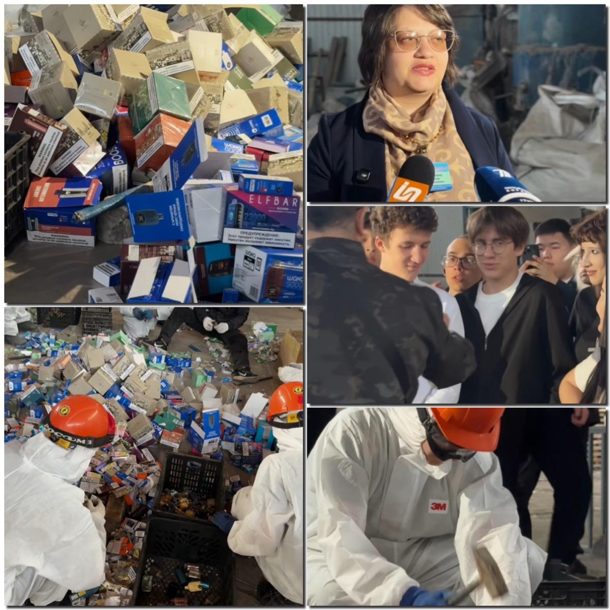 Павлодарда заңсыз айналымдағы вейптердің жолын кесу бағытындағы жүйелі жұмыс жалғасуда