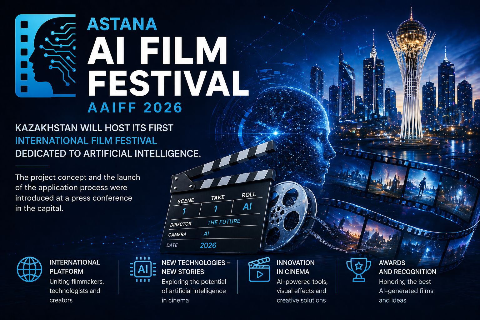 Astana AI Film Festival: халықаралық байқауға өтінім қабылдау басталады