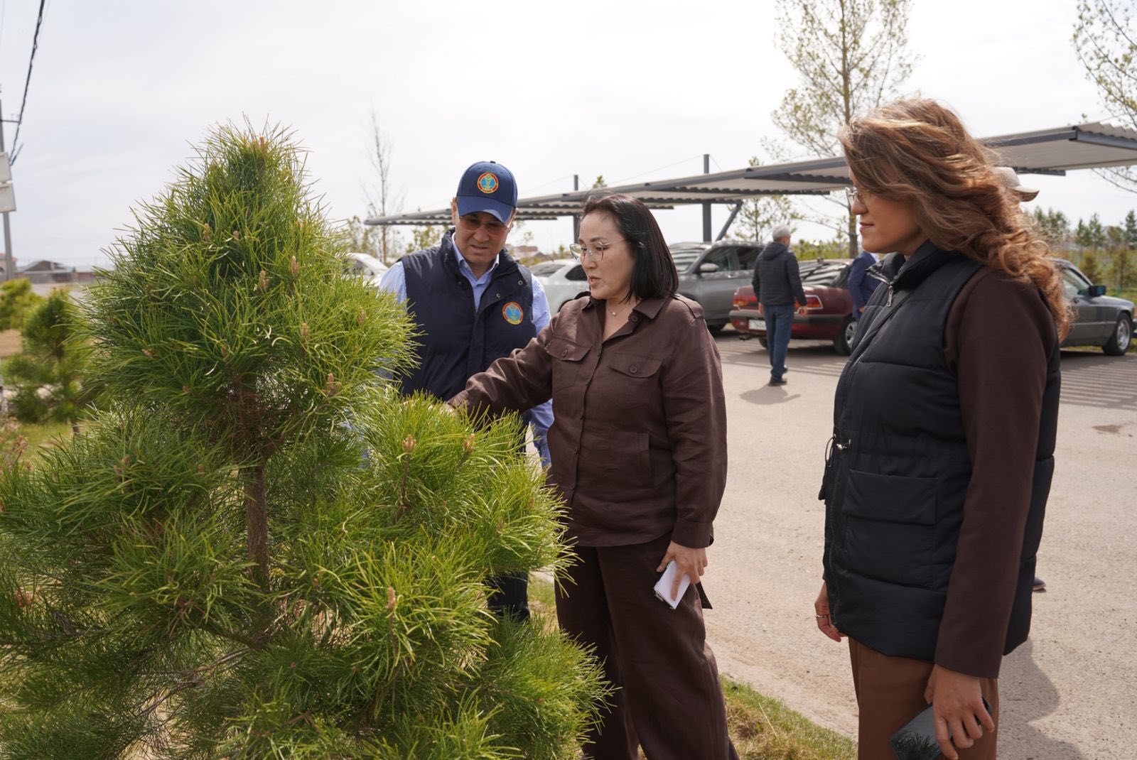 Депутаттар Жібек жолы кентіндегі сәндік өсімдіктер питомнигінің жұмысымен танысты (21.04.2026)